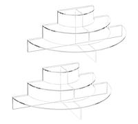 Agwuoetr Elevadores AcríLicos para ExhibicióN, Soportes de ExhibicióN AcríLicos, Elevadores Transparentes para ExhibicióN Coleccionable Soporte de ExhibicióN de Cupcakes para Postre