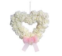 Agwuoetr en Forma de CorazóN para el DíA de San ValentíN, Guirnalda Floral de Rosas, para Puerta para DecoracióN del DíA de San ValentíN, 13,77 Pulgadas