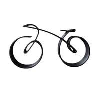 Agwuoetr Escultura de Bicicleta con de Alambre, Escultura ArtíStica de LíNea de Bicicleta Negra, DecoracióN ArtíStica de Bicicleta, para Amantes de la Bicicleta para Mujeres