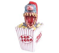 Agwuoetr Escultura de Payaso, DecoracióN de Payaso de Halloween, Payaso de Palomitas de MaíZ, Estatua de Cabeza de Payaso Aterrador, Payaso Artesanal de Resina del Espacio Rojo