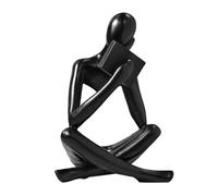 Agwuoetr Esculturas de Pensadores, Adorno de Lectura de Estatua de Resina de Pensadores Negros, DecoracióN de Escultura de Pensadores, DecoracióN de Libros A