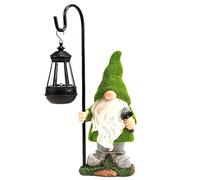 Agwuoetr Esculturas y Estatuas de JardíN Gnomos de OtoñO-DecoracióN del Hogar - Estatua de Gnomos de JardíN con Luces Solares - DecoracióN de JardíN Al Aire Libre