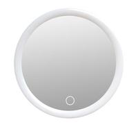 Agwuoetr Espejo de Aumento 10X con Luz Espejo de Maquillaje con Luces Espejo de Aumento LED Compacto para BañO, Dormitorio, Hotel