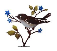 Agwuoetr Estaca para Letrero de Jardín, Estacas Decorativas para Jardín con Pájaros de Metal, Decoraciones para Exteriores de Césped para Patio Delantero, Regalo de Cumpleaños para Mamá,C