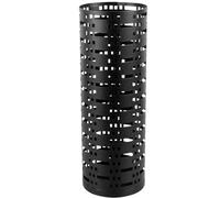 Agwuoetr Estante de Almacenamiento de Paraguas, Caja de Soporte de Pie de Paraguas de Metal Redondo, Cubo de Almacenamiento para Bastones, Negro