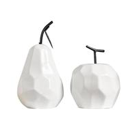 Agwuoetr Estatua de Frutas de Cerámica, Adornos de Escultura de Frutas Modernos Minimalistas para Estantería, Fiesta de Boda en Casa