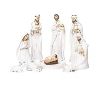 Agwuoetr Estatua de la Natividad de Cristo, Conjunto de Escena de la Natividad, Estatua de Pesebre de Navidad, PequeñO Pesebre de JesúS, DecoracióN de la Iglesia en Miniatura