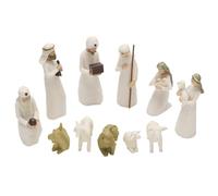 Agwuoetr Estatua de la Natividad de Cristo, Conjunto de Escena de la Natividad, Estatua de Pesebre de Navidad, PequeñO Pesebre de JesúS, DecoracióN de Iglesia en Miniatura, 10 Piezas