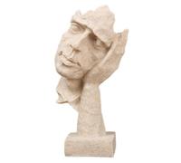 Agwuoetr Estatua de Pensadores Exquisitos: Estatua de Artes de MáScara Abstracta Sin Escuchar para DecoracióN del Hogar de Creativos Modernos