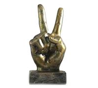 Agwuoetr Estatuas de Escritorio con Gestos de Dedo de Mano Escultura de Dedos Creativos DecoracióN de Estante de Gabinete de Dormitorio para el Hogar 8 X 17 Cm