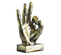 Agwuoetr Estatuas de Escritorio con Gestos de Dedo de Mano Escultura de Dedos Creativos DecoracióN de Estante de Gabinete de Dormitorio para el Hogar 9 X 16,5 Cm