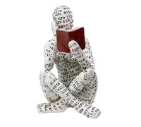 Agwuoetr Estatuilla de Mujer Leyendo Pulp Mujer Leyendo EstanteríA DecoracióN Mujer Leyendo Escultura Adorno para Sala de Estar EstanteríA (01)