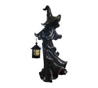 Agwuoetr Fantasma con Farol, 1 Mensajero del Infierno con Farol el Fantasma Que Busca Luz, DecoracióN de Escultura de Resina, Halloween