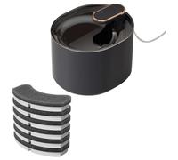 Agwuoetr Fuente de Agua AutomáTica para Gatos y Mascotas de 3L, Bebedero Silencioso para Gatos, Alimentador EléCtrico USB, Dispensador de Agua para Mascotas para Perros, Negro