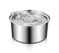 Agwuoetr Fuente de Agua para Gatos Acero Inoxidable 108Oz/3.2L Fuente de Agua AutomáTica para Mascotas Dispensador de Agua para Perros Smart Mute Enchufe de la UE