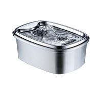 Agwuoetr Fuente de Agua para Gatos de Acero Inoxidable 108Oz/3,2L Fuente de Agua para Mascotas Dispensador de Agua para Perros Fuentes para Gatos para Beber Enchufe de la UE