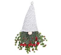 Agwuoetr Gnomo de NavideñA, de Gnomo NavideñO con Aguja de Pino para Puerta Delantera, Decorativa Colgante