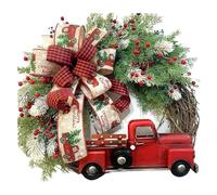 Agwuoetr Guirnalda NavideñA de 17,7 Pulgadas, Guirnalda Decorativa, de Flores Artificiales, para DecoracióN de Navidad y AñO