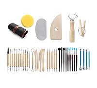 Agwuoetr Herramientas CeráMica Herramientas para Esculpir Arcilla Kit Herramientas Arcilla PoliméRica Herramientas CeráMica DIY Modelado Juego Herramientas para Tallar Arcilla