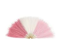 Agwuoetr Hierba de la Pampa Rosa 12 Piezas 17.7 Pulgadas, Faux Hierba de la Pampa Rosa Pampas Decor, Artificial Pampas Grass Short Blush Wedding B