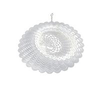 Agwuoetr Hilandero de Viento Colgante DecoracióN de Metal para Exteriores Espejo 3D Plateado CarillóN de Viento de Acero Inoxidable DecoracióN de JardíN para Exteriores