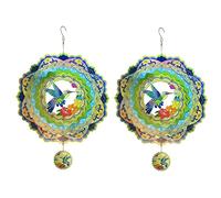 Agwuoetr Hilanderos de Viento para DecoracióN de Patio y JardíN Esculturas de Arte Colgantes en 3D Decoraciones de 12 Pulgadas para DecoracióN de JardíN Al Aire Libre
