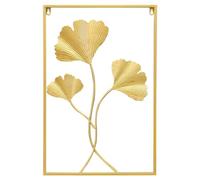 Agwuoetr Hoja de Metal NóRdico, Colgante de Pared de Hierro, Planta, Colgante de Pared, Mural, Dormitorio, Sala de Estar, DecoracióN del Hogar, DecoracióN de Pared de Hoja de Ginkgo