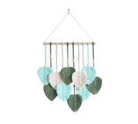 Agwuoetr Hojas para Colgar en la Pared de Macramé, DecoracióN de Pared de Macramé Bohemio, Tapiz de Borlas de Hojas Tejidas Hechas a Mano para Colgar en la Pared, A
