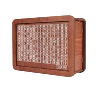 Agwuoetr Hucha de Madera para NiñOs Adultos, Hucha con Contador, Lata para Ahorrar Dinero, Hucha con Objetivo de Conteo 10000