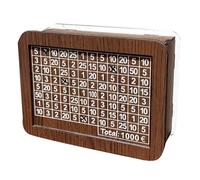 Agwuoetr Hucha Retro Japonesa con Contador Cajas de Monedas Hucha de Madera para NiñOs Presupuesto, 1000