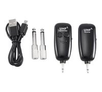 Agwuoetr InaláMbrico UHF, Receptor Transmisor de Audio InaláMbrico Recargable por USB para Guitarra EléCtrica, Bajo y ViolíN