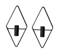 Agwuoetr JarróN Colgante de Pared GeoméTrico RóMbico, Elegante y Duradero, Soporte para Plantas de Pared, Maceteros Colgantes, Soporte para Flores de Hierro A