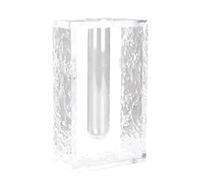 Agwuoetr JarróN Transparente Moderno Simple Sala de Estar DecoracióN de Oficina Arreglo Floral Contenedor HidropóNico Florero -B