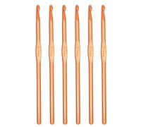 Agwuoetr Juego de 6 Agujas de Crochet de Aluminio Superior, Agujas de Tejer Ligeras, Duraderas y Suaves, 5,5 mm, Talla I de EE. UU. (Talla 9)