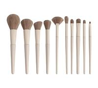 Agwuoetr Juego de Brochas de Maquillaje de 10 Uds., Brocha Correctora de Maquillaje, Brocha para Polvo Suelto, Sombra de Ojos, Resaltador, Brocha para Base, Herramientas