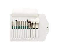 Agwuoetr Juego de Brochas de Maquillaje de 13 Piezas, Brocha para Base de Pelo de Fibra, Brocha para Polvos Sueltos, Brocha para Sombra de Ojos, Juego de Herramientas de Belleza