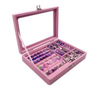 Agwuoetr Juego de Pulseras de Cuentas DIY con Caja de Almacenamiento, Pulsera para NiñAs, Kit de FabricacióN de Joyas Hechas a Mano, Cuentas AcríLicas con Agujeros A