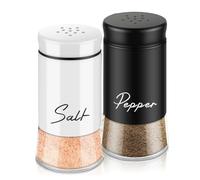 Agwuoetr Juego de Salero y Pimentero con Tapa de Acero Inoxidable para Utensilios de Cocina, Dispensador de para Cocinar-D