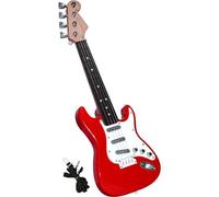 Agwuoetr Juguete de Guitarra de 17 Pulgadas para NiñOs, Instrumentos Musicales de Guitarra EléCtrica de 4 Cuerdas para NiñOs, Juguete de Instrumento ElectróNico PortáTil,B