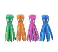 Agwuoetr Juguete para Mascotas Perro Voz Pulpo Concha Rompecabezas Juguete Resistente Mordeduras Interactivo Mascota Perro Limpieza Dientes para Masticar Suministros para Mascotas,E