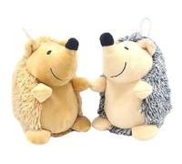 Agwuoetr Juguetes Chirriantes para Perros, Juguetes para Masticar para Perros de Peluche de Erizo, Juguetes Interactivos Duraderos para Perros PequeñOs, Medianos y Grandes,C