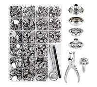 Agwuoetr Kit Broches para Lona, Broches Acero Inoxidable Marino, Broches para Tornillos, Broches para Cubiertas Botes, Juego Broches para Alfombras con Herramienta Ajuste 314PC