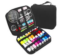 Agwuoetr Kit de Costura con Estuche, Suministros de Costura PortáTiles para Adultos, Principiantes, NiñOs, Contiene Hilo, Tijeras, Agujas, Medida, Etc.