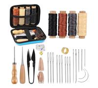 Agwuoetr Kit de Costura de, Herramientas y Suministros para Trabajar el, Kit de Trabajo de, Hilo Encerado, Kit de ReparacióN de TapiceríA de