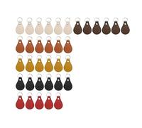 Agwuoetr Kit de de de PU de 36 Piezas, Kit de de de con Llaveros y Remaches para Manualidades DIY (6 Colores)
