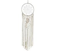Agwuoetr Kit de Macramé con CíRculo de AtrapasueñOs Tejido a Mano Suministros para Colgar en la Pared de Macramé Suministros para Colgar en la Pared de Macramé Artesanal