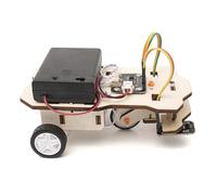 Agwuoetr Kits de Materiales para Carro de Rastreo DIY, Divertida, Kit de Materiales para Hacer PequeñOs, Modelo de Experimento de EnseñAnza