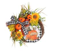 Agwuoetr La de OtoñO de la Puerta Principal, de AccióN de Gracias, DecoracióN de la Cosecha, Puerta del Porche de la Granja, DecoracióN de AccióN de Gracias