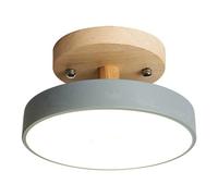 Agwuoetr Lámparas de Techo Grises, Iluminación LED de Madera Nórdica, Luminaria Interior, Cocina, Salón, Dormitorio, Baño