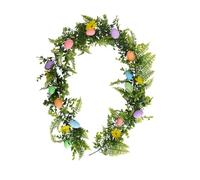 Agwuoetr Letrero de Porche de Pascua, Letrero de Porche con Tema de Feliz Pascua con DecoracióN de Huevo de Conejito para Fiesta de Pascua